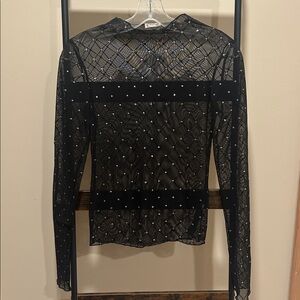 FREE PEOPLE Long sleeve Mesh Top